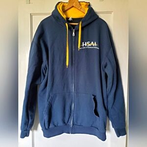 Canadian Healthcare Professionals Union Zip Up Hoodie 💙💛 👩‍⚕️💉💊🩺